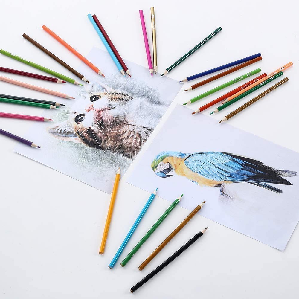 Amazon | Agracelady 72色 色鉛筆 油性 塗り絵セット アート鉛筆